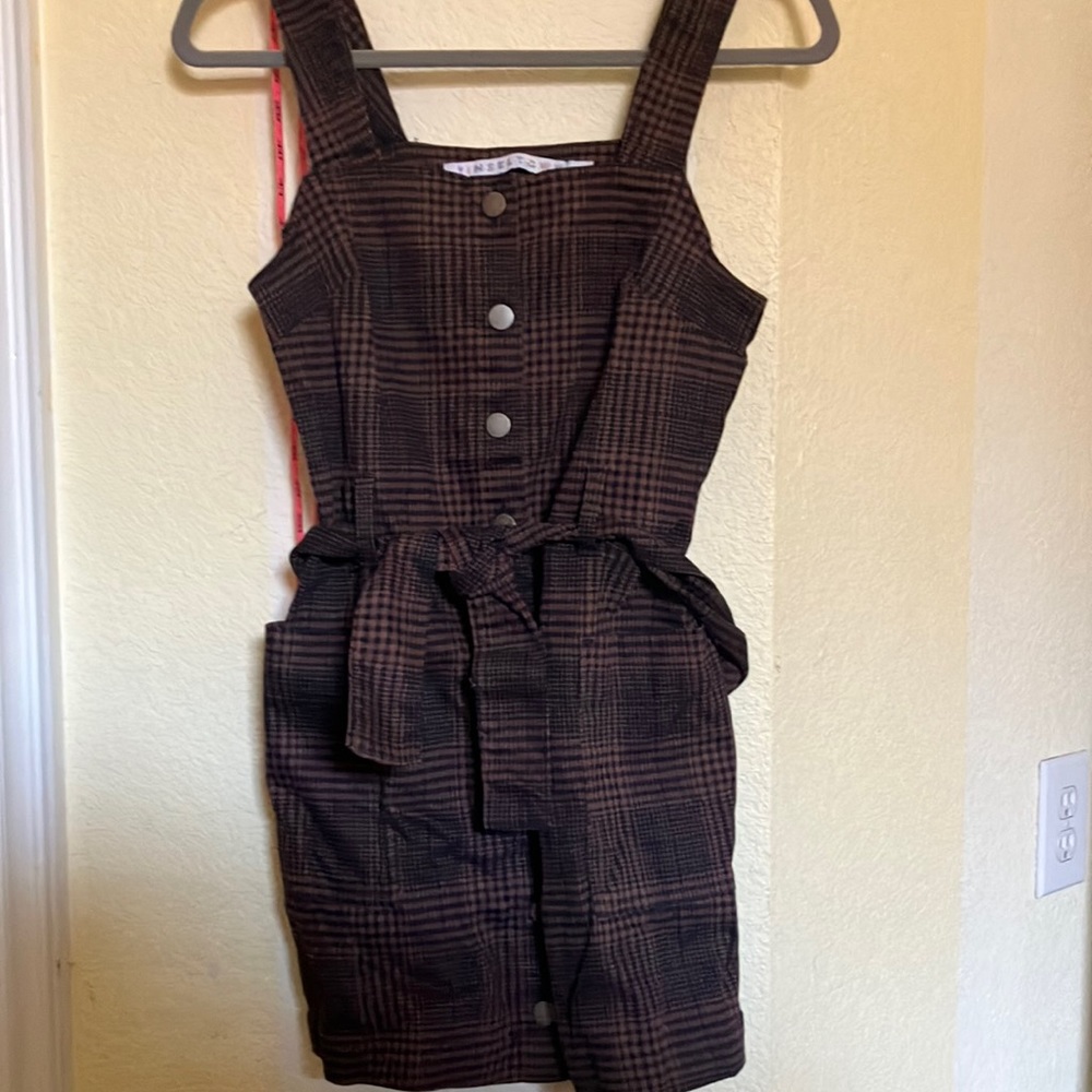 xs denim dress from tinsel town